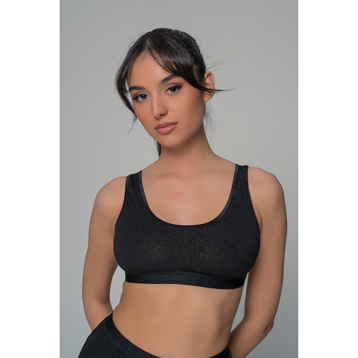 Μπουστάκι Λύκρα - Μαύρο