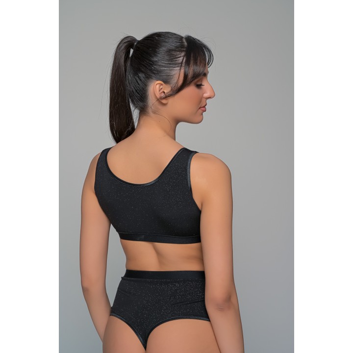 Μπουστάκι Λύκρα - Μαύρο