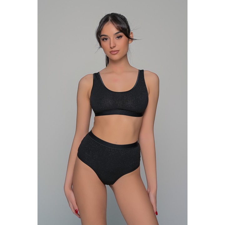 Μπουστάκι Λύκρα - Μαύρο