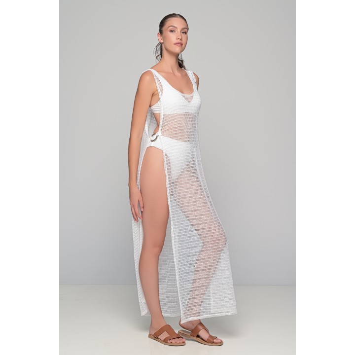 Διάφανο Cover-up Παραλίας - Λευκό