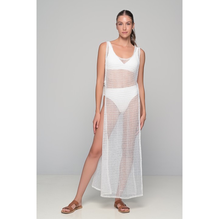 Διάφανο Cover-up Παραλίας - Λευκό