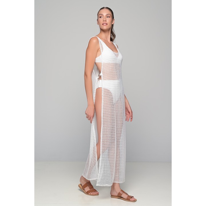 Διάφανο Cover-up Παραλίας - Λευκό