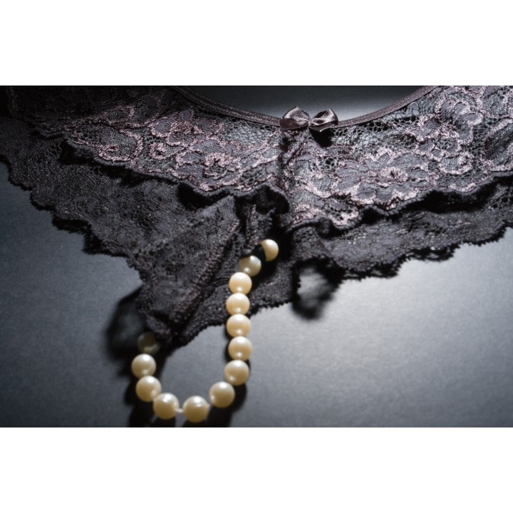 Open-crotch Boxer - Μαύρο