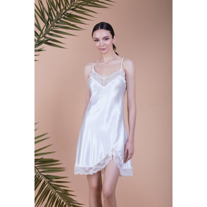Νυφικό Νυχτικό Σατέν - Ιβουάρ